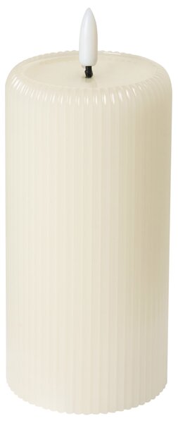 Sada 6 LED svíček NOISETTE 10/16 cm Krémově bílá
