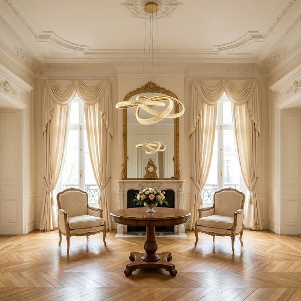 Toolight Rea, ZÁVĚSNÁ STROPNÍ LAMPA G153-CP GOLD, OSW-07826