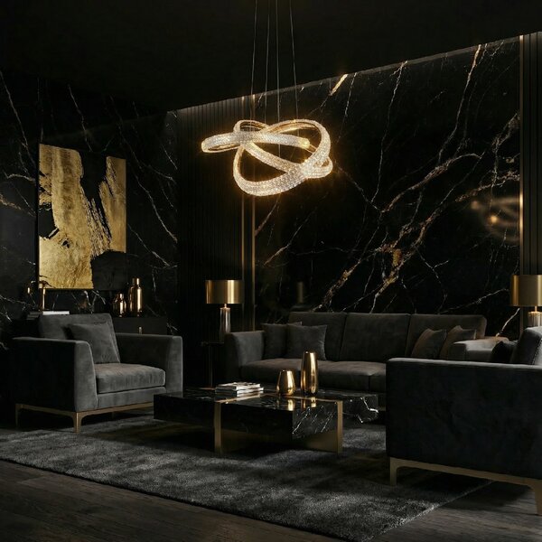 Toolight Rea, ZÁVĚSNÁ STROPNÍ LAMPA G153-CP GOLD, OSW-07826