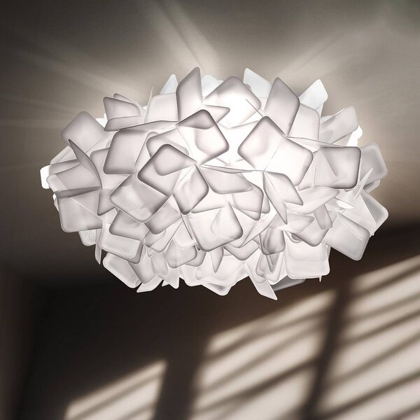 Slamp Clizia - designové nástěnné světlo, bílé, Bílá / opál, Obývací pokoj / jídelna, Plast, Design