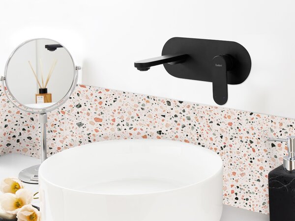 Nástěnná umyvadlová baterie CHAPALA Mosaz Černá