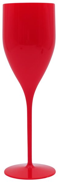 Nerozbitná červená sklenice Venuše na šampus nebo prosecco 170 ml
