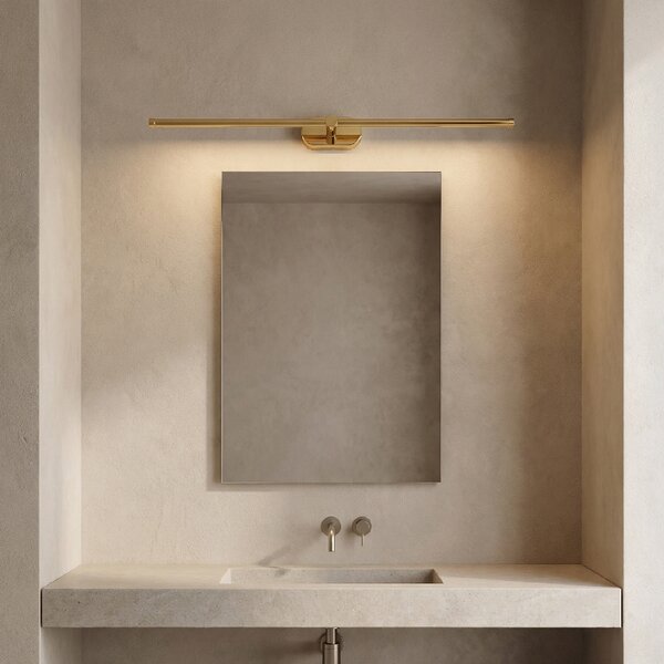 Toolight Toolight, LED nástěnné svítidlo 80cm, 13W, 4000K, 1000lm, APP1891-1W, zlatá lesklá, OSW-66046