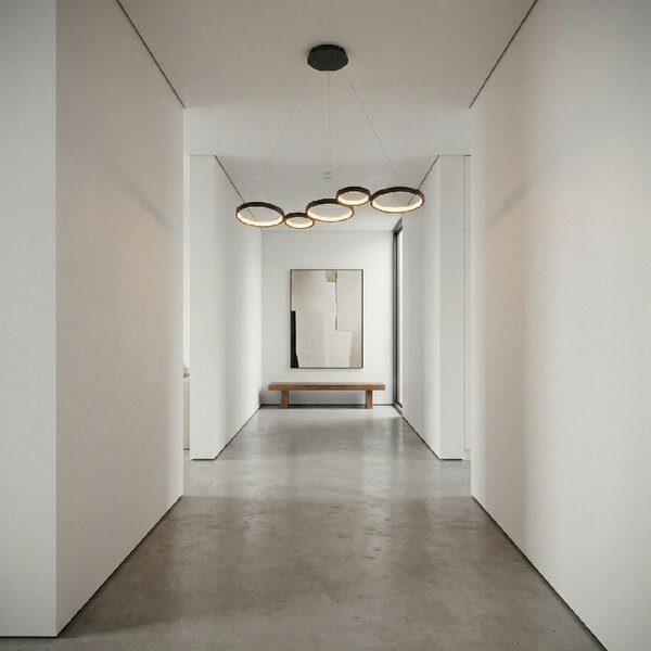 Toolight Rea, ZÁVĚSNÁ STROPNÍ LAMPA APP1923-CP BLACK, OSW-66065