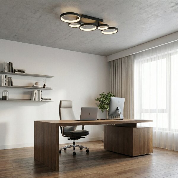 Toolight Toolight, LED stropní svítidlo, 35W, 4000K, 2000lm, APP1913-C, černá, OSW-66060