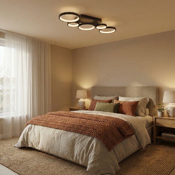 Toolight Toolight, LED stropní svítidlo, 35W, 4000K, 2000lm, APP1913-C, černá, OSW-66060