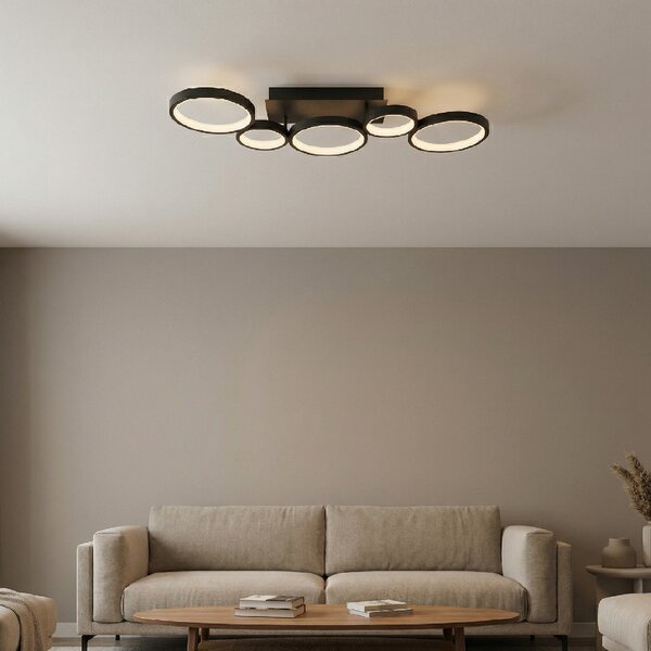 Toolight Toolight, LED stropní svítidlo, 35W, 4000K, 2000lm, APP1913-C, černá, OSW-66060