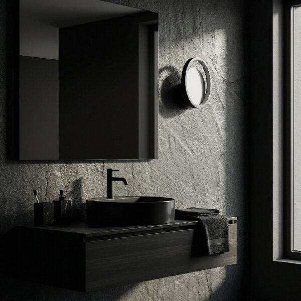 Toolight Toolight, LED nástěnné svítidlo 21 cm, 8W, 500lm, APP1915-W, černá, OSW-66061