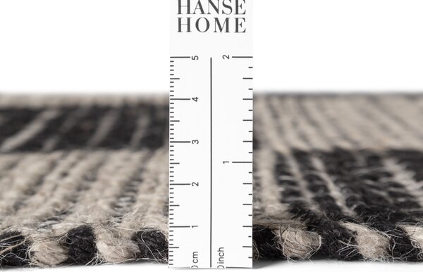 Hanse Home, Kusový koberec Handloom 106333 Rex White Black, 120x170, černobílá, chodba / předsíň