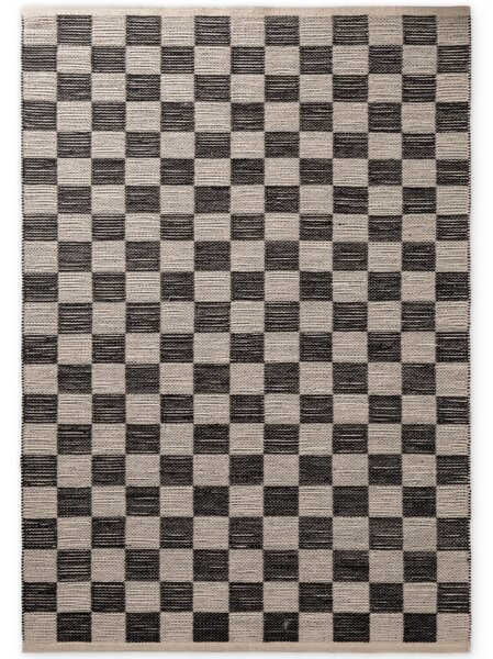 Hanse Home, Kusový koberec Handloom 106333 Rex White Black, 120x170, černobílá, chodba / předsíň
