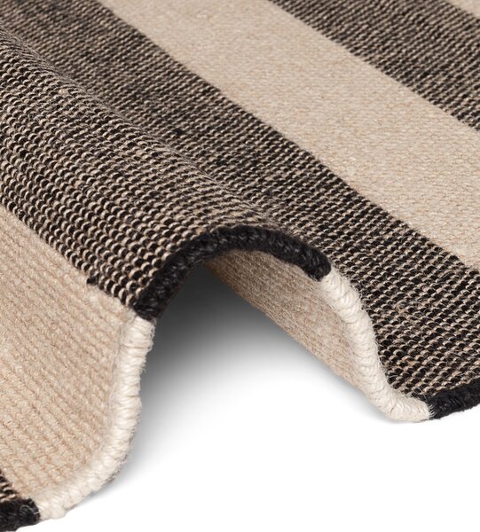 Hanse Home, Kusový koberec Handloom 106334 Playa White Black, 120x170, černobílá, chodba / předsíň