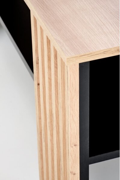 Konferenční stolek FORMA 110x65 cm hnědá/černá