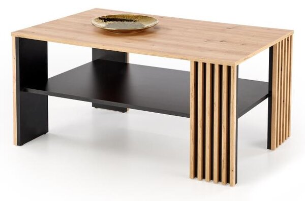 Konferenční stolek FORMA 110x65 cm hnědá/černá