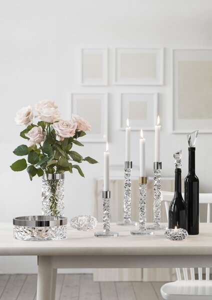 Orrefors 6590124 Váza Carat 24 cm stříbrná