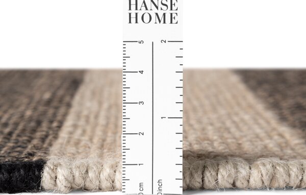 Hanse Home, Kusový koberec Handloom 106334 Playa White Black, 120x170, černobílá, chodba / předsíň