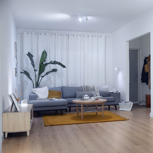 Stropní Lampa WiZ, Imageo, stmívatelné, Bílá, Obývací pokoj, Hliník, Moderní
