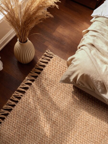 Hanse Home, Kusový koberec Handloom 106335 Fjord Natural Gold, 160x230, béžová, chodba / předsíň