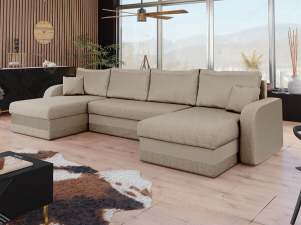 Rohová rozkládací pohovka Dalmir U Lux, Potah: Flow 09 5903211493225