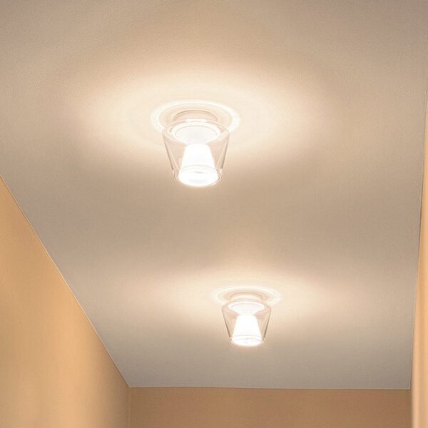 Stropní Lampa Serien Lighting, Annex M, stmívatelné, Transparentní, Obývací pokoj, Sklo, Design