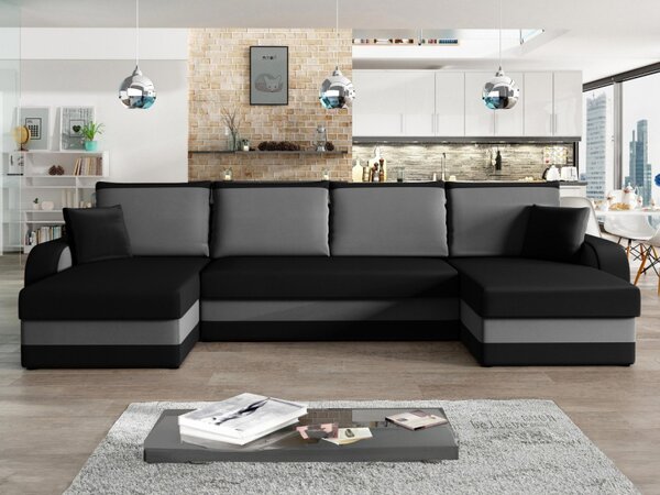 Rohová rozkládací pohovka Dalmir U Lux, Potah: Flow 09 5903211493225