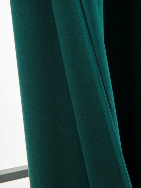 MK Lůžkoviny Sametové zatemňovací závěsy Cesar petrolejové - 140 x 160 cm (2ks) - kroužky