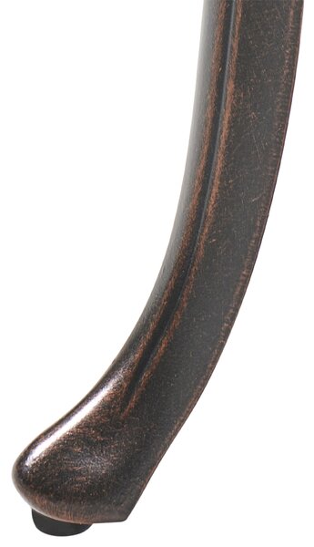 Zahradní lavice PIURA 88 cm Kov Tmavě hnědá