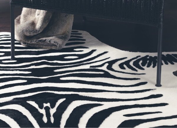 Skinnwille Home Collection Umělá hovězí kůže Victor, Zebra, 150x200 cm