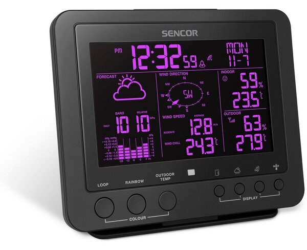 Sencor SWS 9700 Profesionální meteostanice s bezdrátovým senzorem 5v1