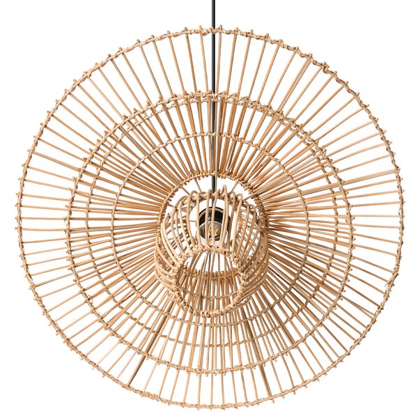 Závěsná lampa BOTIJAS Ratan Přírodní