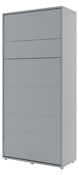Sklápací postel BC-03 90x200 Bed - Concept, Barva: šedá, LED světlo s USB: bez LED světla s USB, Vnitřní osvětlení pod policemi: bez osvětlení políc, LED venkovní osvětlení: bez osvětlení 5902928409529