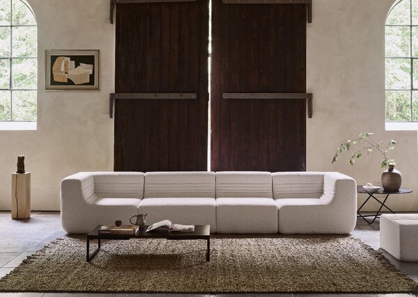 Linie Design Jutový koberec Nessa Natural, ručně tkaný Barva: Natural (přírodní), Rozměr: 140x200 cm