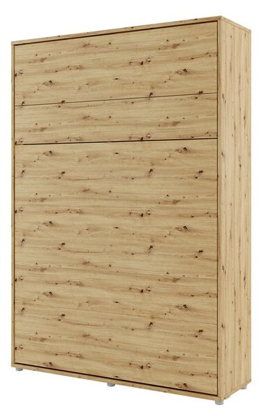 Sklápěcí postel BC-01 140x200 Bed-Concept, Rozměr postele: 140 x 200 cm, Barva: dub artisan, LED světlo s USB: bez LED světla s USB, Vnitřní osvětlení pod policemi: bez osvětlení políc 5902928409758