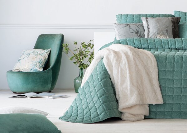 Textil Antilo Přehoz na postel Marinel Menta, mentolový, 270x270 cm Rozměr: 270x270 cm