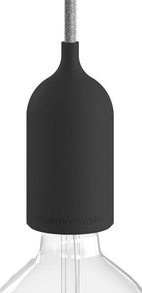 Creative cables Eiva IP65, elegant silikonová objímka E27 Barva komponentu: Černá