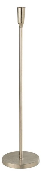 Stříbrný raw vysoký svícen na úzkou svíčku Norry silver - Ø 15*61cm - J-Line by Jolipa