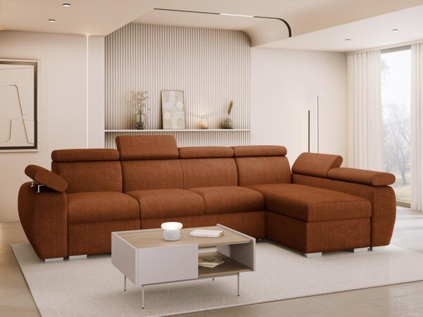 Rohová rozkládací pohovka Giza LCP, Strana: Pravá - 1p(65)+2r+LCp, Potah: Flow 09 5903211481901