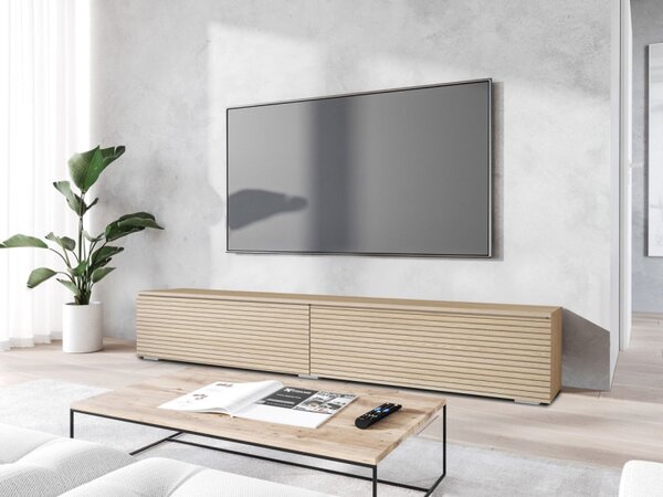 TV stolek Dlone 180, Barva: dub gaja / dub gaja lamely, Osvětlení: bez osvětlení 5903211316746