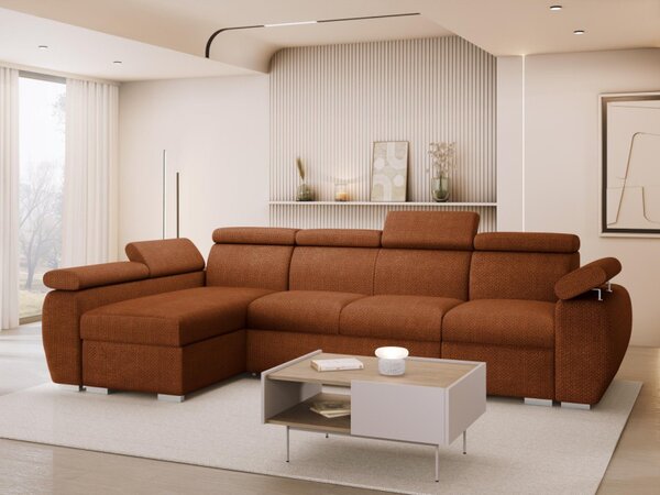 Rohová rozkládací pohovka Giza LCP, Strana: Levá - LCp+2r+1p(65), Potah: Flow 09 5903211481963