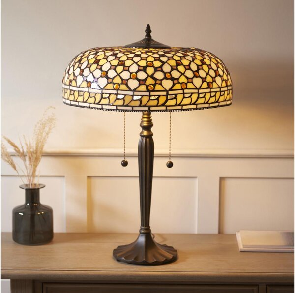 Endon 112178 - Stolní lampa Tiffany MILLE FEUX 2xE14/40W/230V pr. 45 cm
