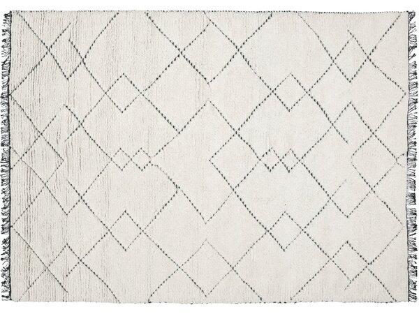 Linie Design Geometrický koberec Torun Black, smetanovo-černý Rozměr: 140x200 cm