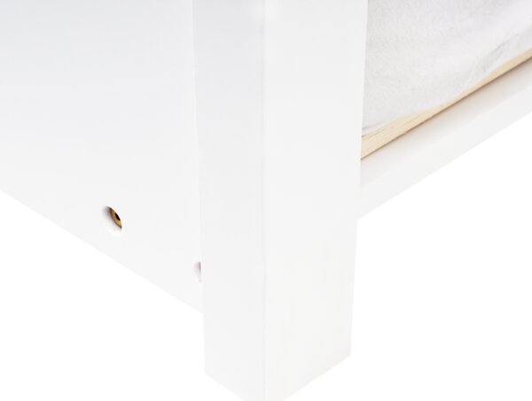 Dětská postel s výsuvným lůžkem Borovicové dřevo TALMONTIERS 90 x 200 cm Bílá