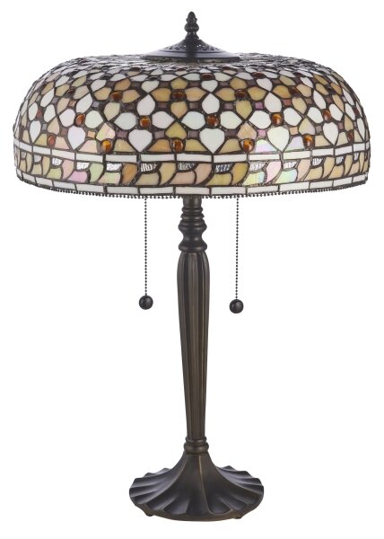 Endon 112178 - Stolní lampa Tiffany MILLE FEUX 2xE14/40W/230V pr. 45 cm