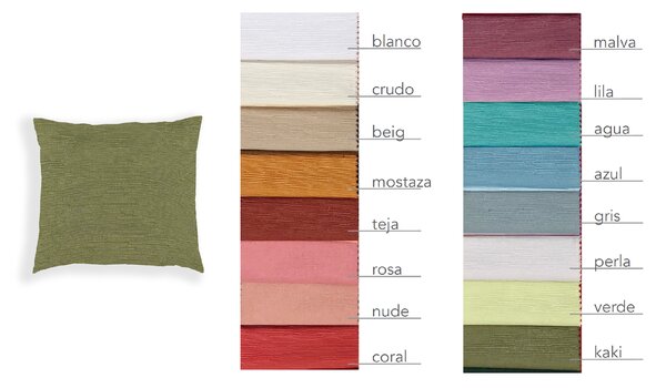 Textil Antilo Povlak na polštář Kano Khaki 50x50 cm, šedozelená Rozměr: 50x50 cm
