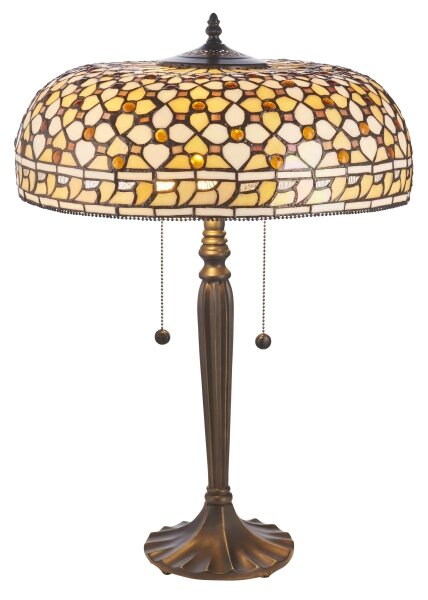 Endon 112178 - Stolní lampa Tiffany MILLE FEUX 2xE14/40W/230V pr. 45 cm
