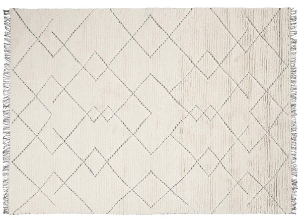 Linie Design Geometrický koberec Torun Earth, smetanovo-hnědý Rozměr: 140x200 cm