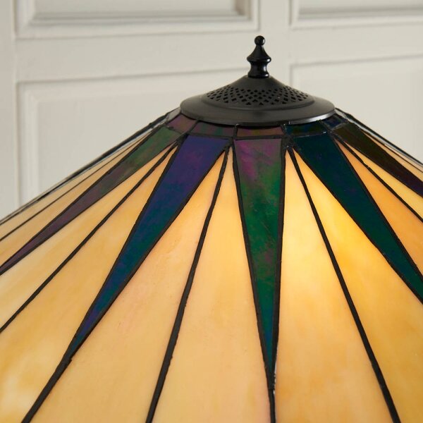 Endon 64041 - Stojací lampa Tiffany DARK STAR 2xE27/60W/230V pr. 49 cm