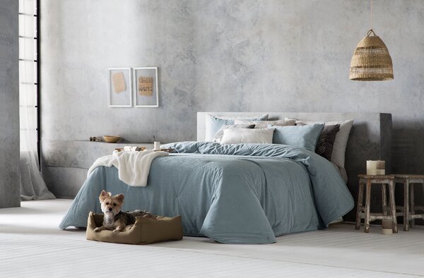 Textil Antilo Přehoz na postel Nilo Azul, nebesky modrý, sada se 2 povlaky na polštáře 70x50 cm Rozměr: 250x270 cm