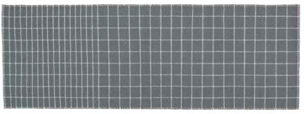 Nanimarquina Běhoun Tiles 2, tmavě šedý, 100% recyklované PET Rozměr: 80x240 cm