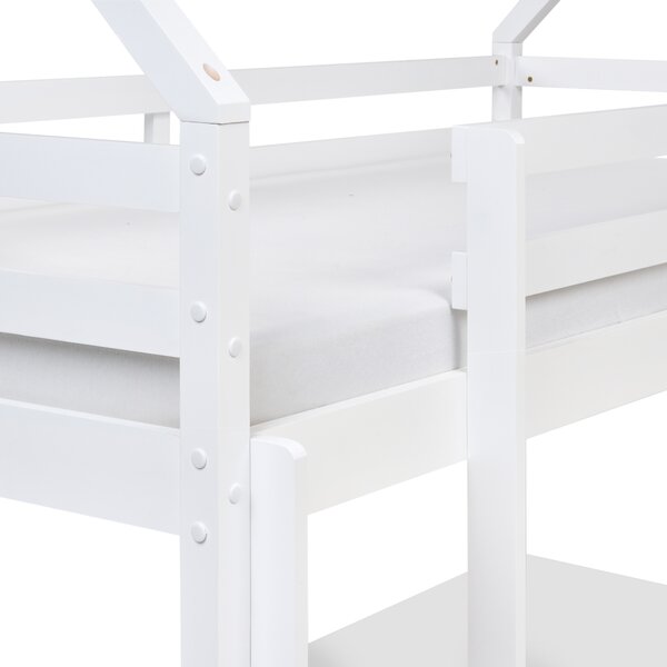 Patrová postel se zásuvkami TERNAS Borovicové dřevo Růžová 90 x 200 cm