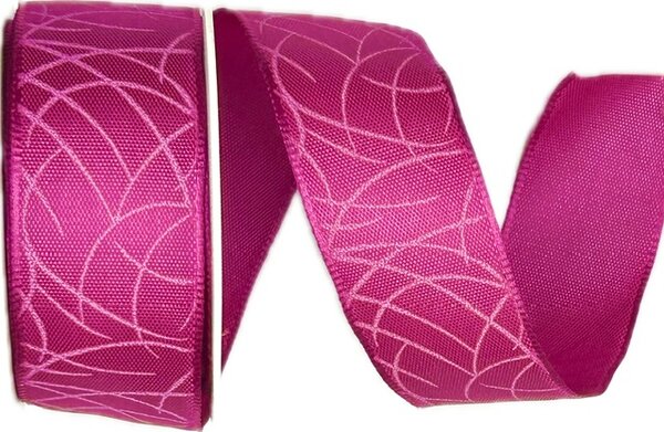 Stuha taftová SISI PINK sytě růžová 25mm x 2m (13,-Kč/m)